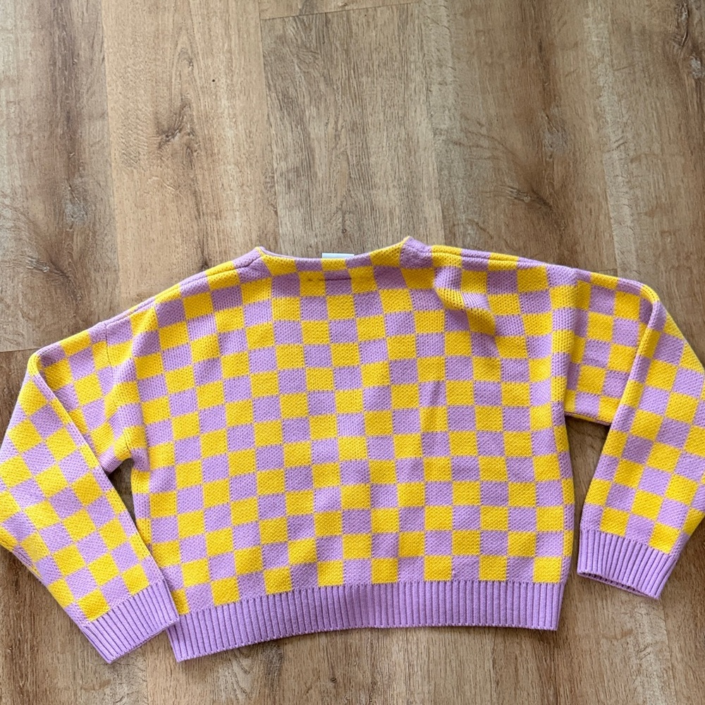 RAGGED CHECKERED Sweater - Picture 3 of 4